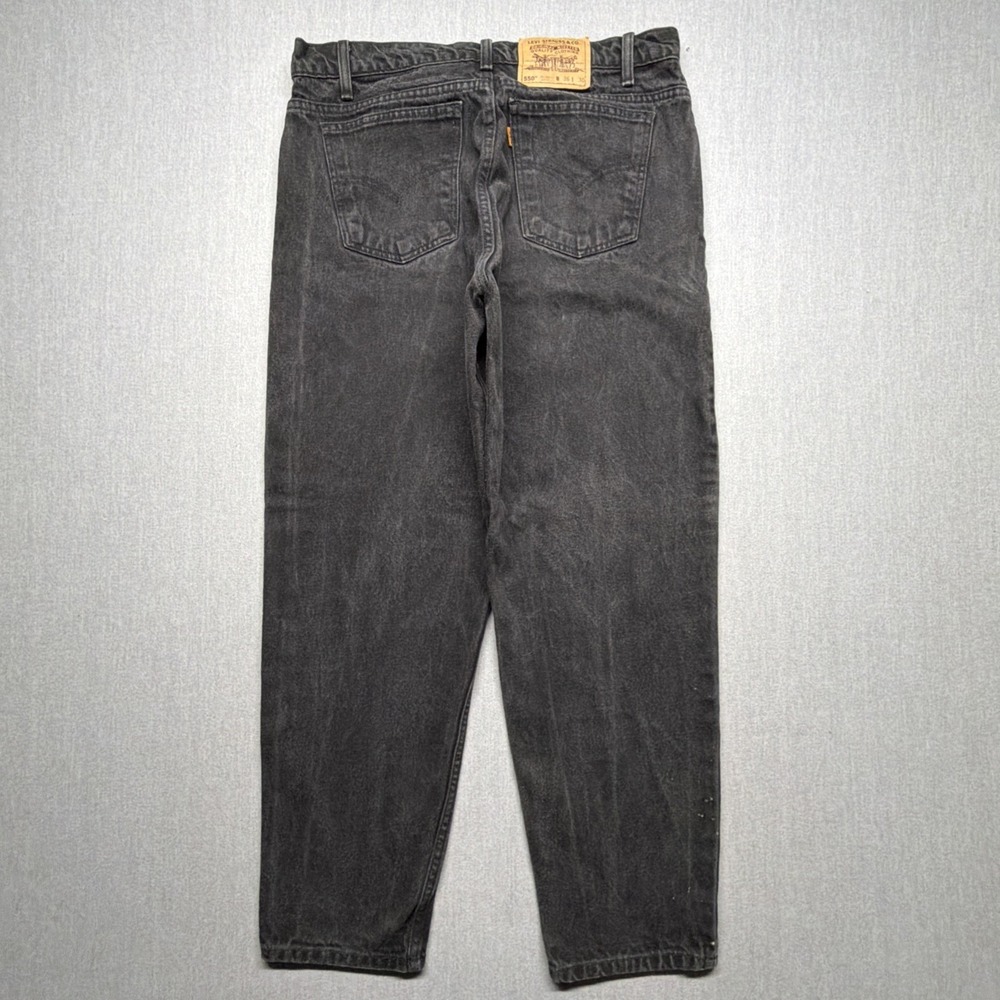 VTG 90s‎ Levi's Orange Tab 550 Jeans Men's 36x30 (Fits 34x29) Black Baggy Grunge